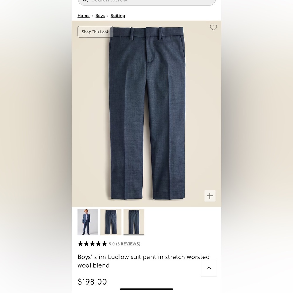 Crewcuts ludlow pants- slim